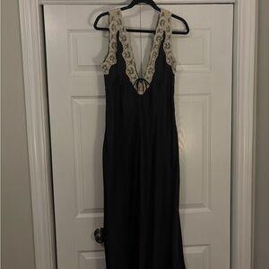 Black Dress with Lace Details